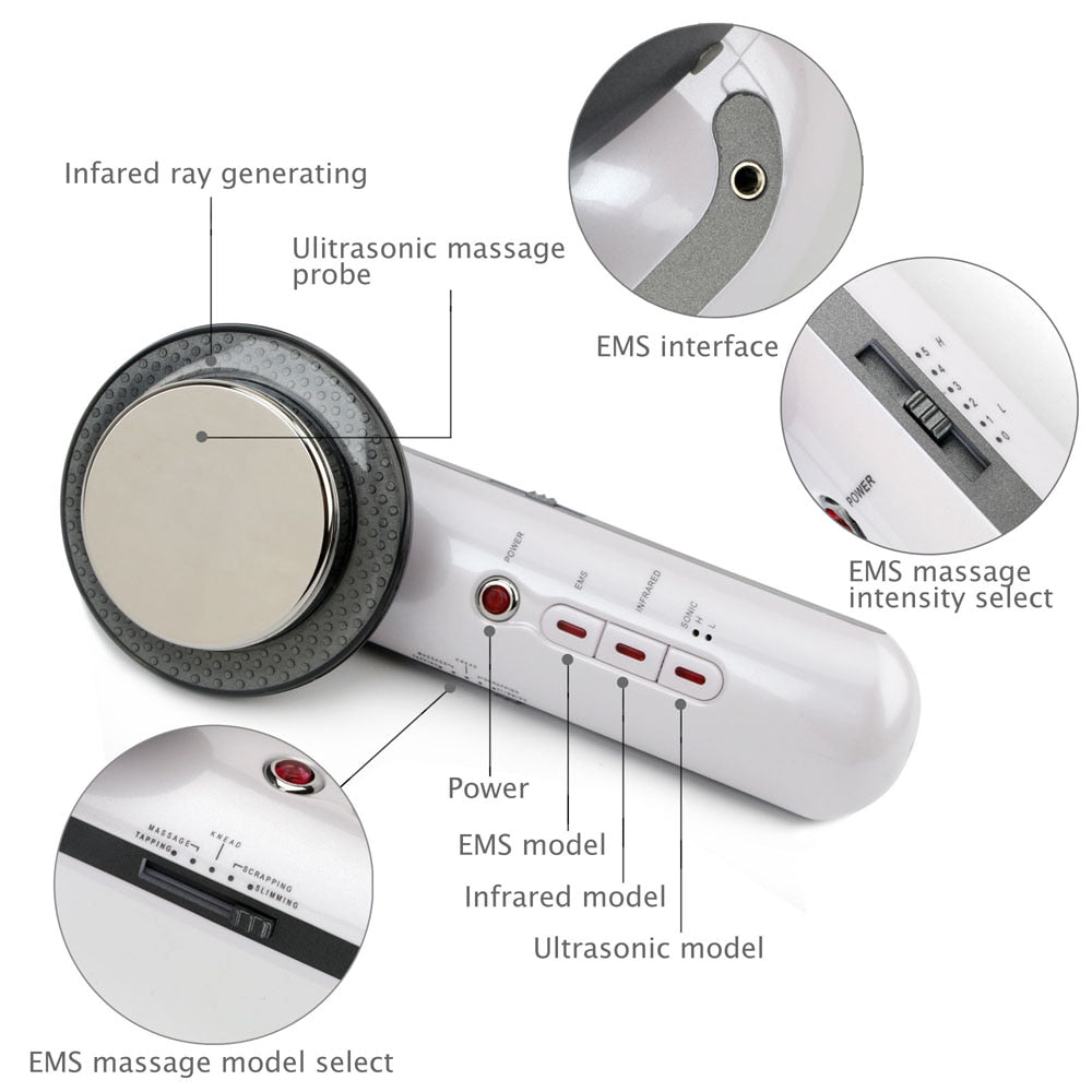 Ultrasound Cavitation Slimming Massager and Gel