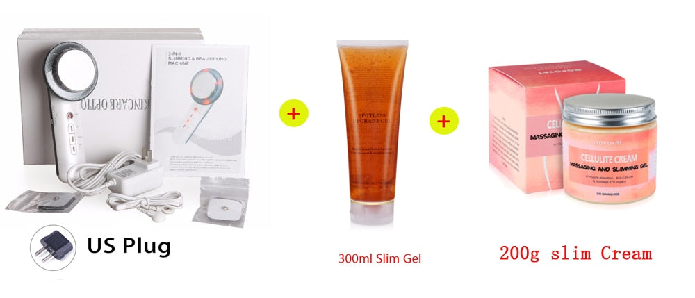 Ultrasound Cavitation Slimming Massager and Gel